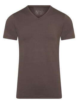 RJ Bodywear Men Pure Color  Bruin Shirt