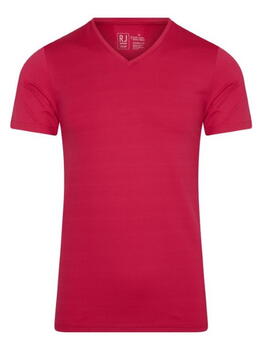 RJ Bodywear Men Pure Color  Donker Rood Shirt