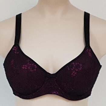 Elbrina Valerie Glamour Zwart/Roze Voorgevormde bh