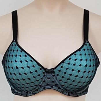 Elbrina Valerie Glamour Groen/Zwart Voorgevormde bh