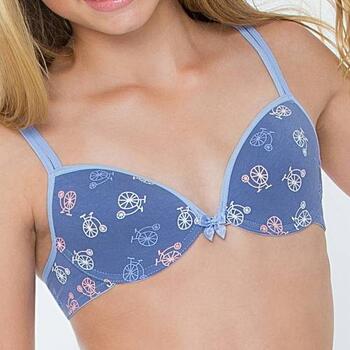 Boobs & Bloomers Billy Blauw/Print Meiden bh