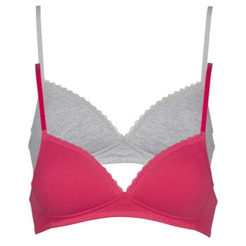 My Basic by After Eden Comfy Roze/Grijs Wireless bh