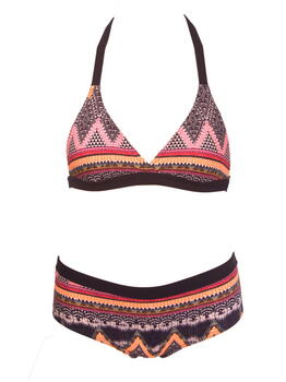 Nickey Nobel Jennifer Marine Blauw/Print Bikini Set