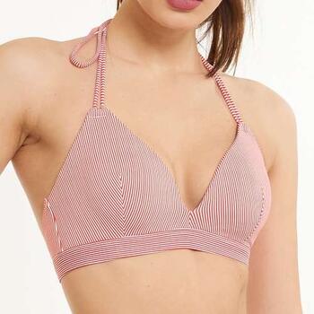 LingaDore Beach Iris Rood/Wit Voorgevormde Bikinitop