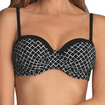 Rosa Faia Badmode Cassie Zwart/Wit Voorgevormde Bikinitop