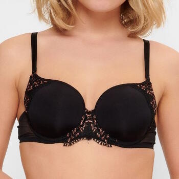 LingaDore In love with embroidery Zwart/Koper Voorgevormde bh