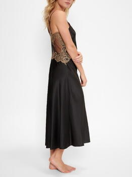 LingaDore Night Black Incence Zwart/Goud Slipdress