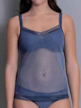 Rosa Faia Emily Blauw Spaghetti Top
