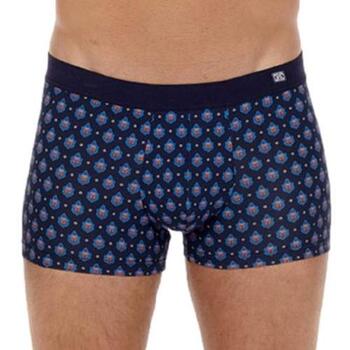 HOM Frioul Marine Blauw/Print Boxershort