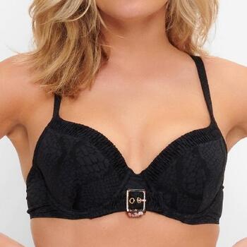 LingaDore Beach Black Snake Zwart Voorgevormde Bikinitop