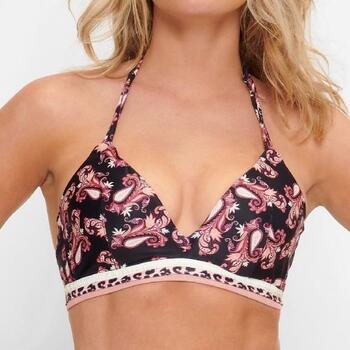LingaDore Beach Paisley Love Zwart/Print Voorgevormde Bikinitop