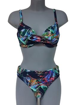 Bomain All Over Print Marine Blauw Bikini Set