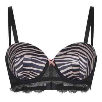 LingaDore Striped Zebra Zwart/Print Voorgevormde bh