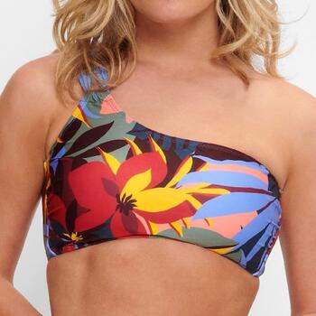 LingaDore Beach Bright Leaves Multicolor/Print Soft-Cup Bikinitop