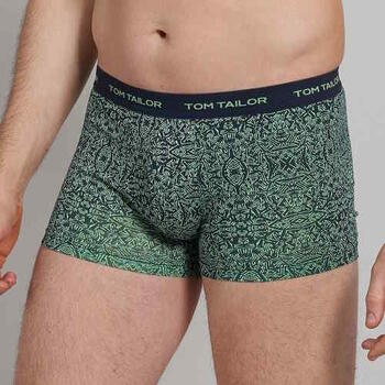 Tom Tailor Blue/Green All over  Marine Blauw/Print Boxershort