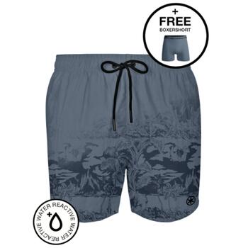 Muchachomalo Water React Grijs/Print Zwemshort