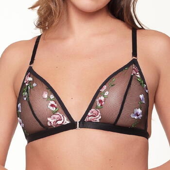 LingaDore LingaDore Love flower Mesh Zwart/Print Wireless bh