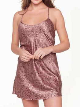 LingaDore Night Animal Cork Bruin/Print Slipdress