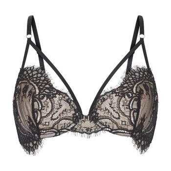 LingaDore Strappy Lace Zwart Niet voorgevormde bh