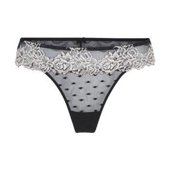LingaDore Black & Sand Zwart/Ivoor String