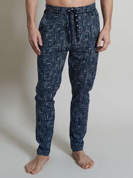 A Fish Named Fred Wintersport  Marine Blauw/Print Pyjamabroek