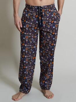 A Fish Named Fred Wintersport  Marine Blauw/Print Pyjamabroek
