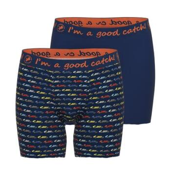 A Fish Named Fred Racing Marine Blauw/Print Boxershort