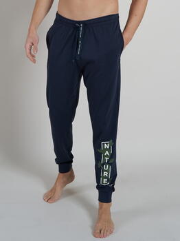 Tom Tailor Nature Marine Blauw Pyjamabroek