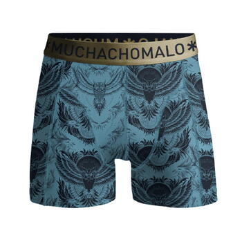 Muchachomalo NiteOwl Blauw/Print Boxershort