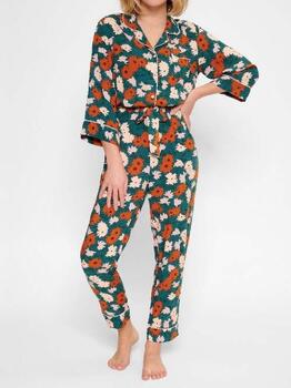 LingaDore Night Retro Groen/Print Jumpsuit