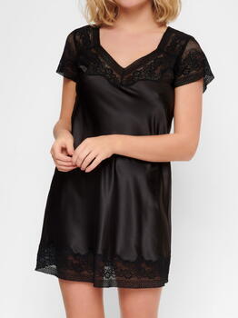 LingaDore Night Delicate Black Zwart Nachthemd