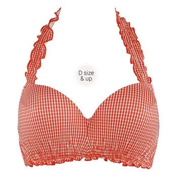 Marlies Dekkers Badmode Côte d'azur Rood/Wit Voorgevormde Bikinitop