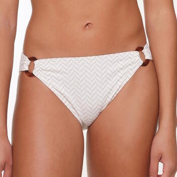 LingaDore Beach Fishbone Ivoor/Print Bikini Broekje