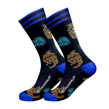 Muchachomalo Lickit Blauw/Print Sokken