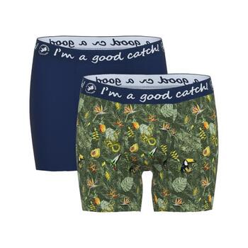 A Fish Named Fred Amazone Groen/Print Boxershort