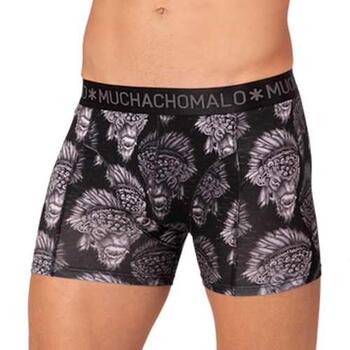 Muchachomalo Bison Zwart/Print Modal Boxershort