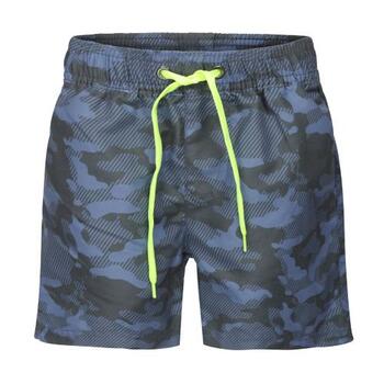  DJ DutchJeans Camouflage Blauw/Print Zwemshort