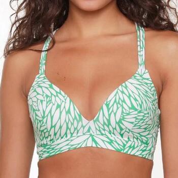 LingaDore Beach Grain grass Groen/Wit Voorgevormde Bikinitop