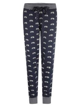 Charlie Choe Into The Wild Marine Blauw/Wit Pyjamabroek