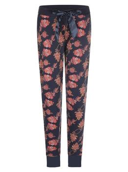 Charlie Choe Wild Flora Marine Blauw/Print Pyjamabroek