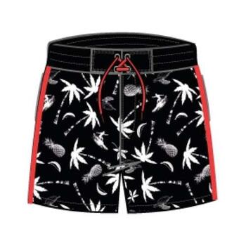  DJ DutchJeans Pineapple Zwart/Print Zwemshort