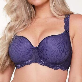 LingaDore Daily Uni Fit Plus Bra Blauw/Print Voorgevormde bh