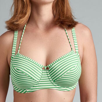 Marlies Dekkers Badmode Holi Vintage Groen/Wit Voorgevormde Bikinitop