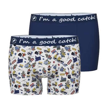 A Fish Named Fred On Air Marine Blauw/Print Boxershort