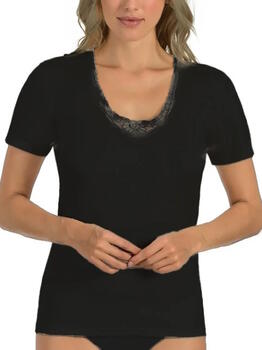 Entex Liesl Zwart Dames Thermo T-Shirt