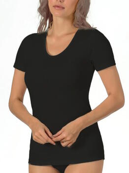 Entex Liesl Zwart Dames Thermo T-Shirt