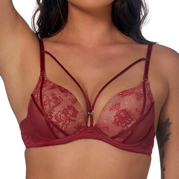 After Eden Thirza Donker Rood Push Up bh