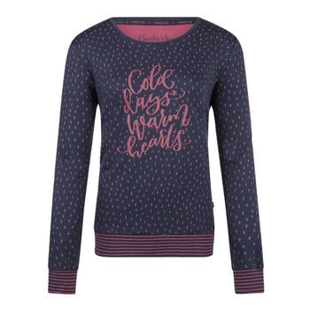 Charlie Choe Cold Days Marine Blauw/Print Slaapshirt