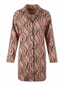 LingaDore Night Smoke Roze/Print Nachthemd