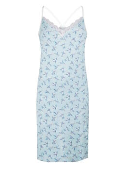 Charlie Choe La Vie Boheme Blauw/Print Nachthemd